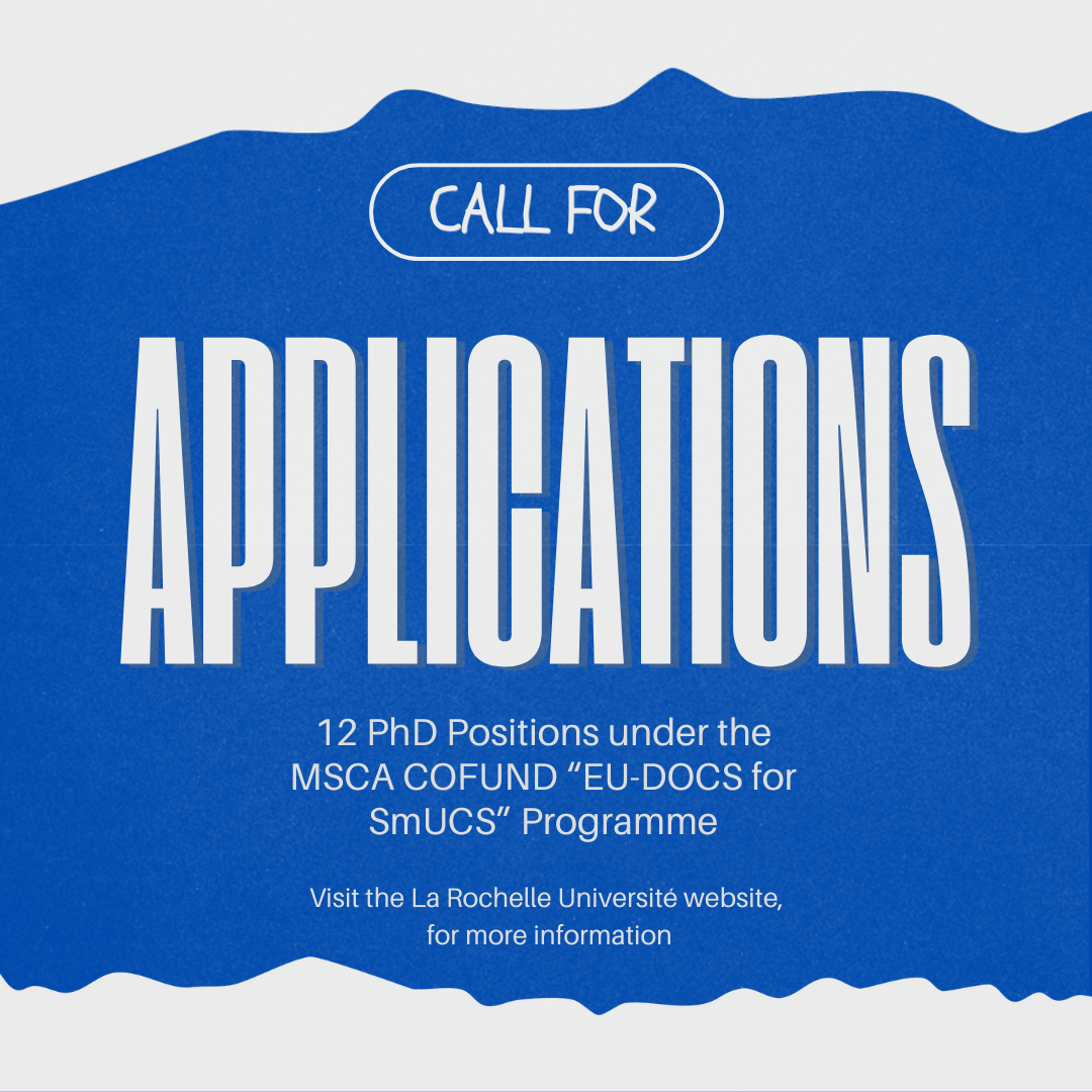 Call for Applications: 12 PhD Positions under the MSCA COFUND “EU-DOCS for SmUCS” Programme