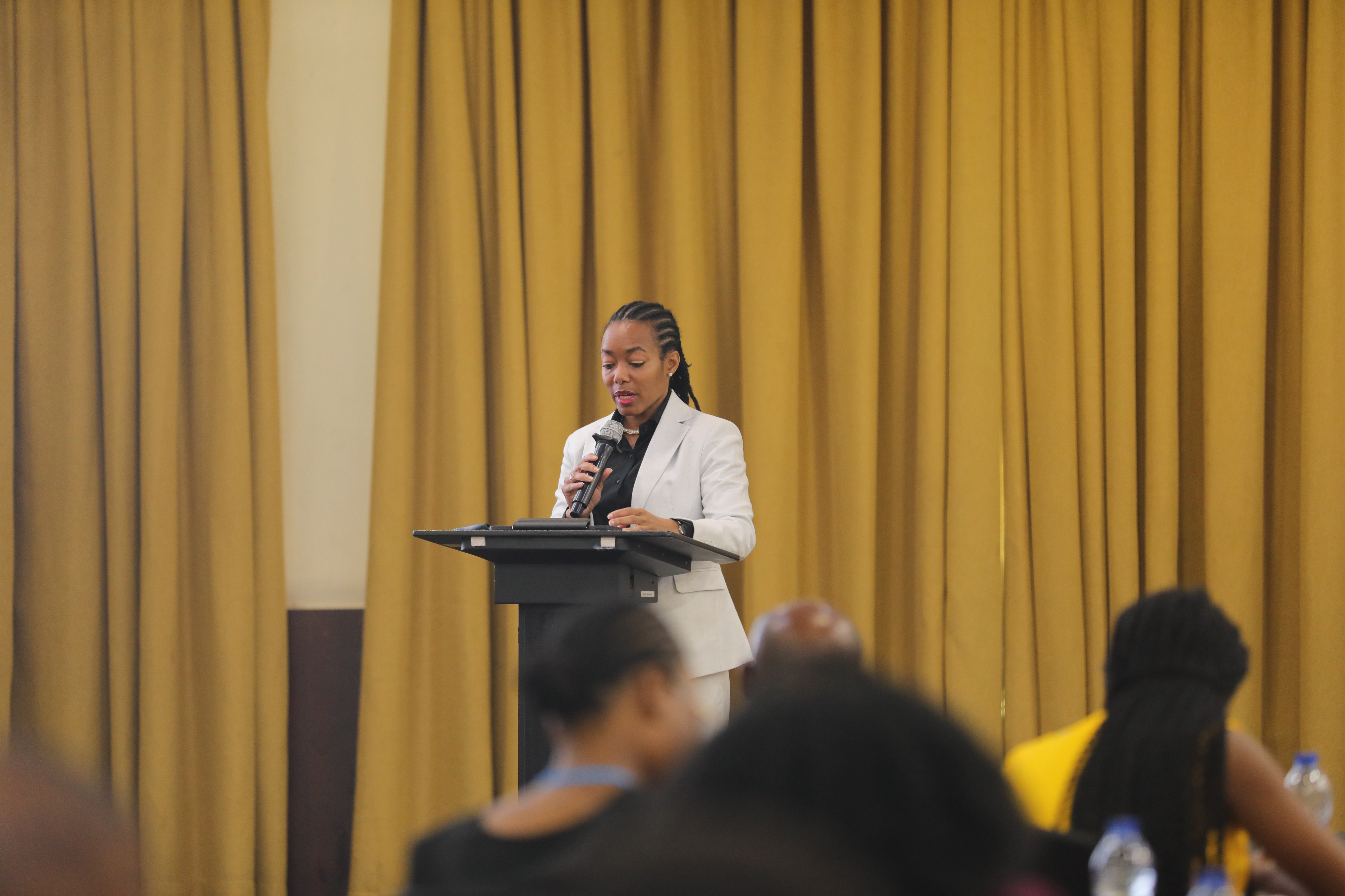 Hon. Dr. Zanetor Agyeman-Rawlings delivering her speech at the GOAP Roadmap Workshop